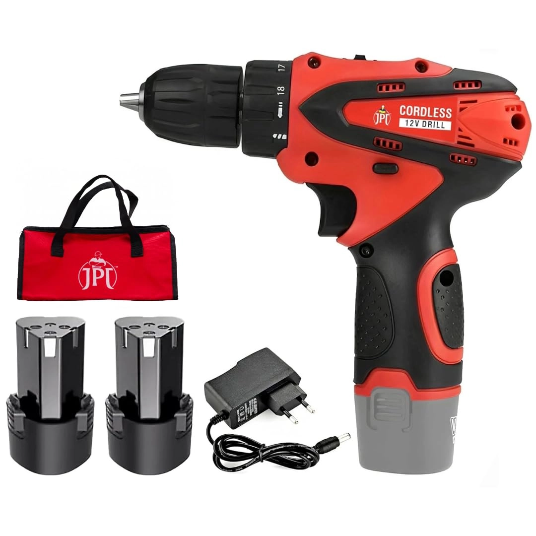 Professional 12V Powerful Cordless Drill - 1.5 Watt-hours