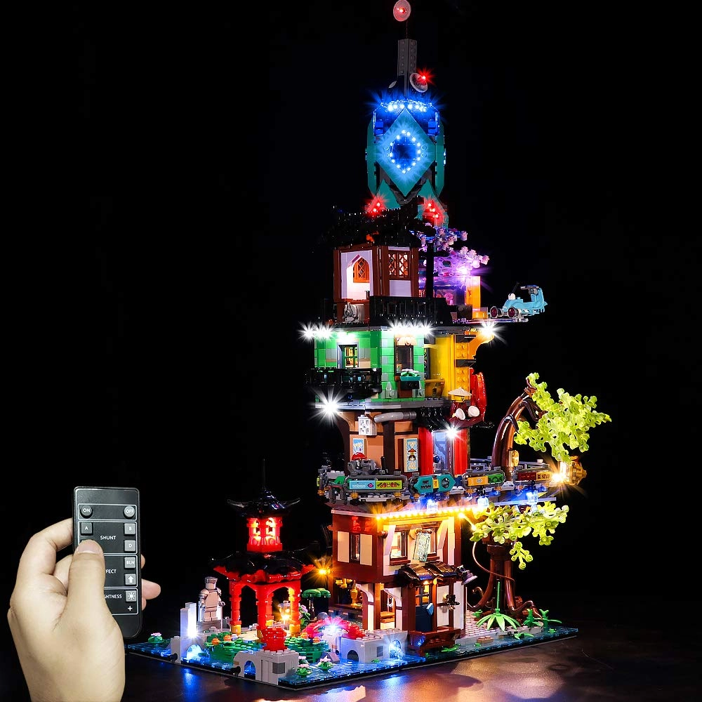 T-Club LED Light Kit for Lego 71741 Ninjago City Gardens - RC Version Remote