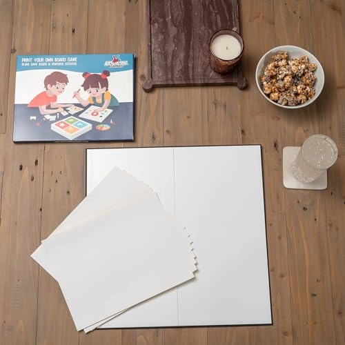 Print Your Own Board Game - 1 Game Board Blank Sticker Sheets