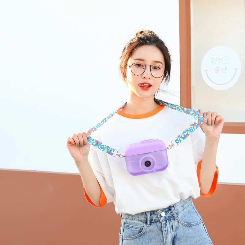 Labymos Camera Water Bottle - Suction Mouth Portable Carrying Strap