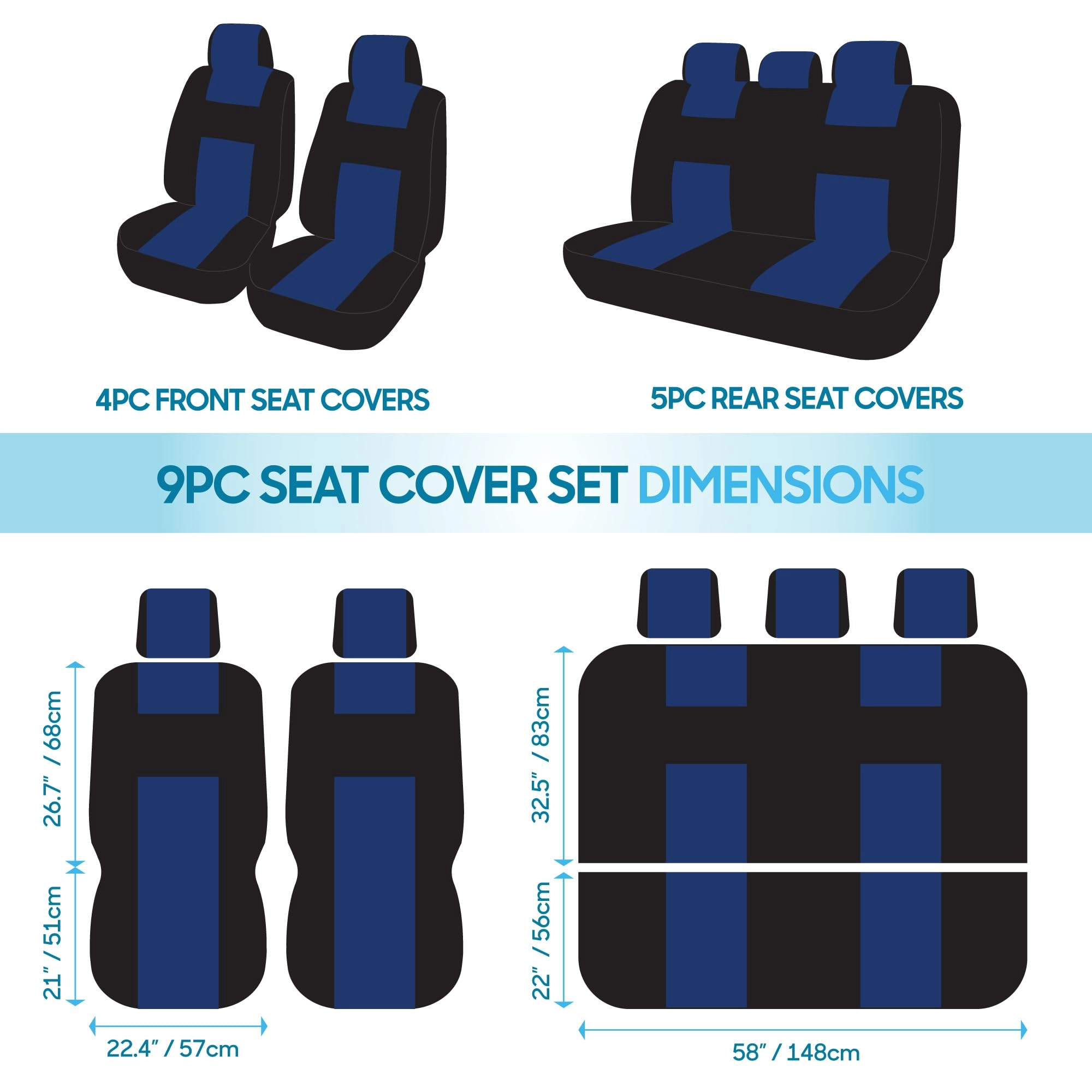 PolyPro Car Seat Covers - Solid Beige Universal Fit