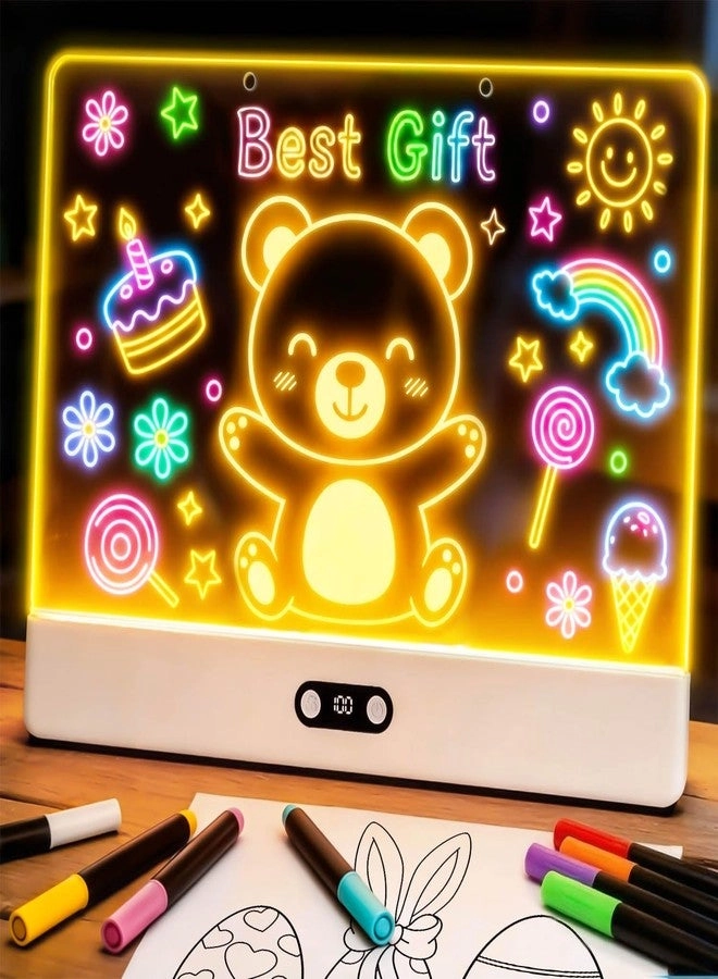 Heanolier LED Drawing Board - 12 colorful markers