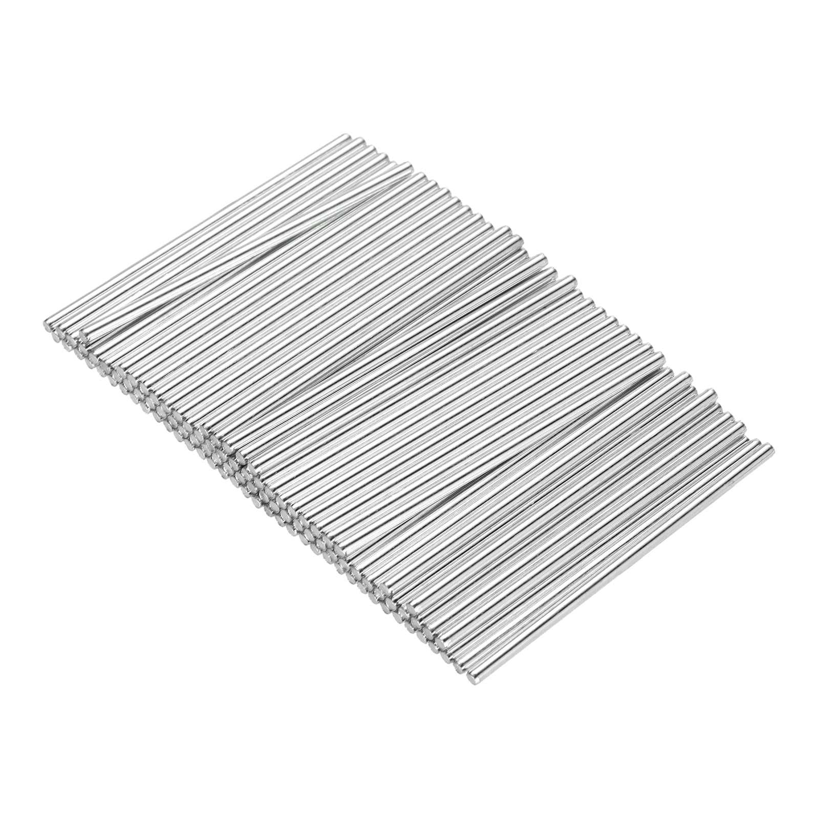 SourcingMap Round Rod Axles - 2x50mm Iron 100pcs