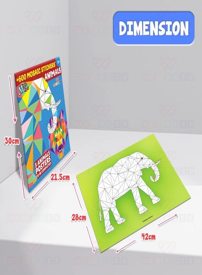 Animal Mosaic Activity Sticker Book 600 pcs