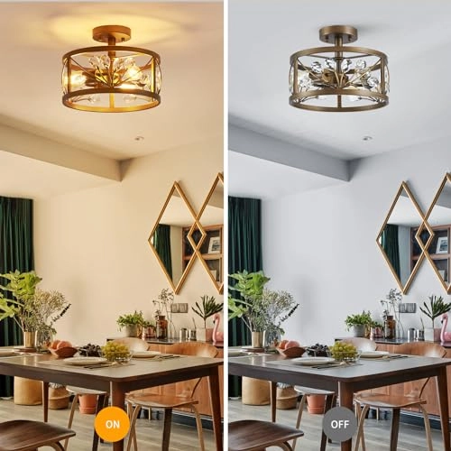 Crystal Leaf Chandelier