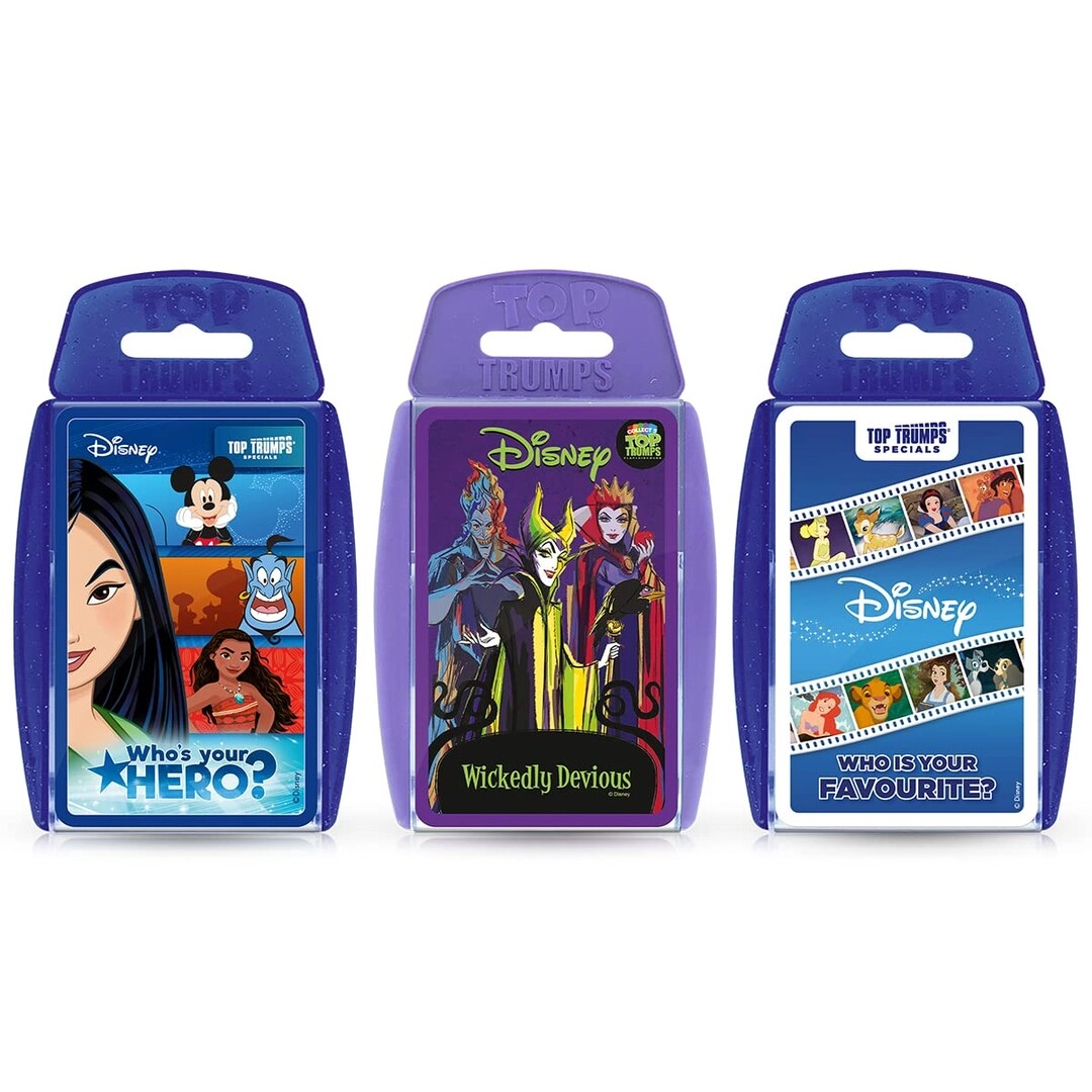 Top Trumps Disney Classics Heroes + Disney Classics Villains - Card Game