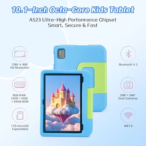 Kids Tablet - 8GB 10.1 Inch 64GB