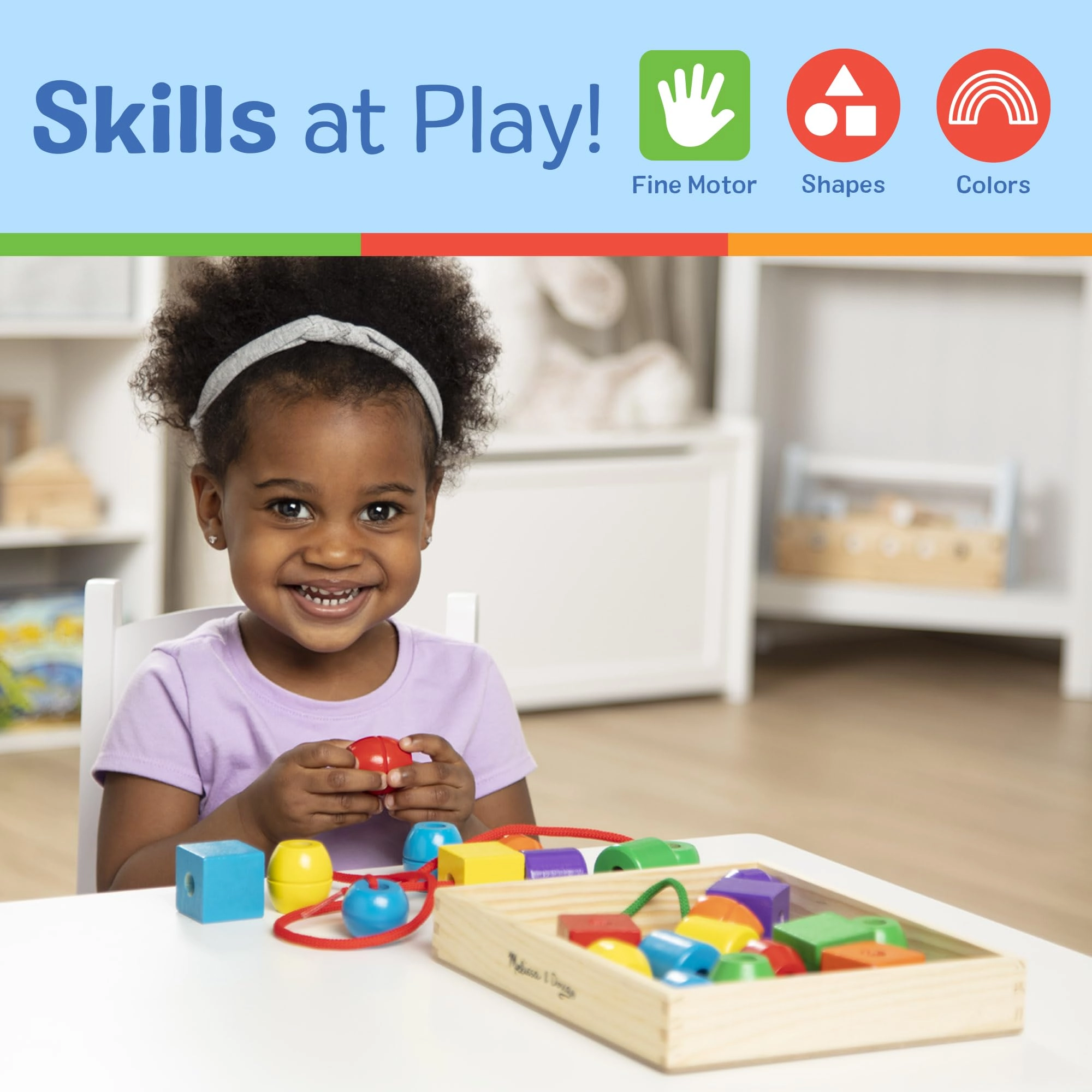 Melissa & Doug First Bead Maze - 6 months+ 18 pieces