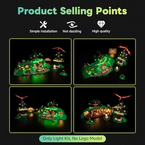 LED Lighting Kit for LEGO Shire Building Set The Lord of The Rings 10354