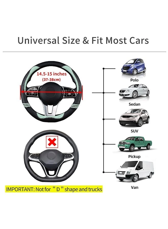 Steering Wheel Cover - Universal Fit 14.5 15 inches Fruit Green
