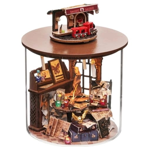 3D Wooden Puzzle Bookshelf Insert - Library of Books 1:24