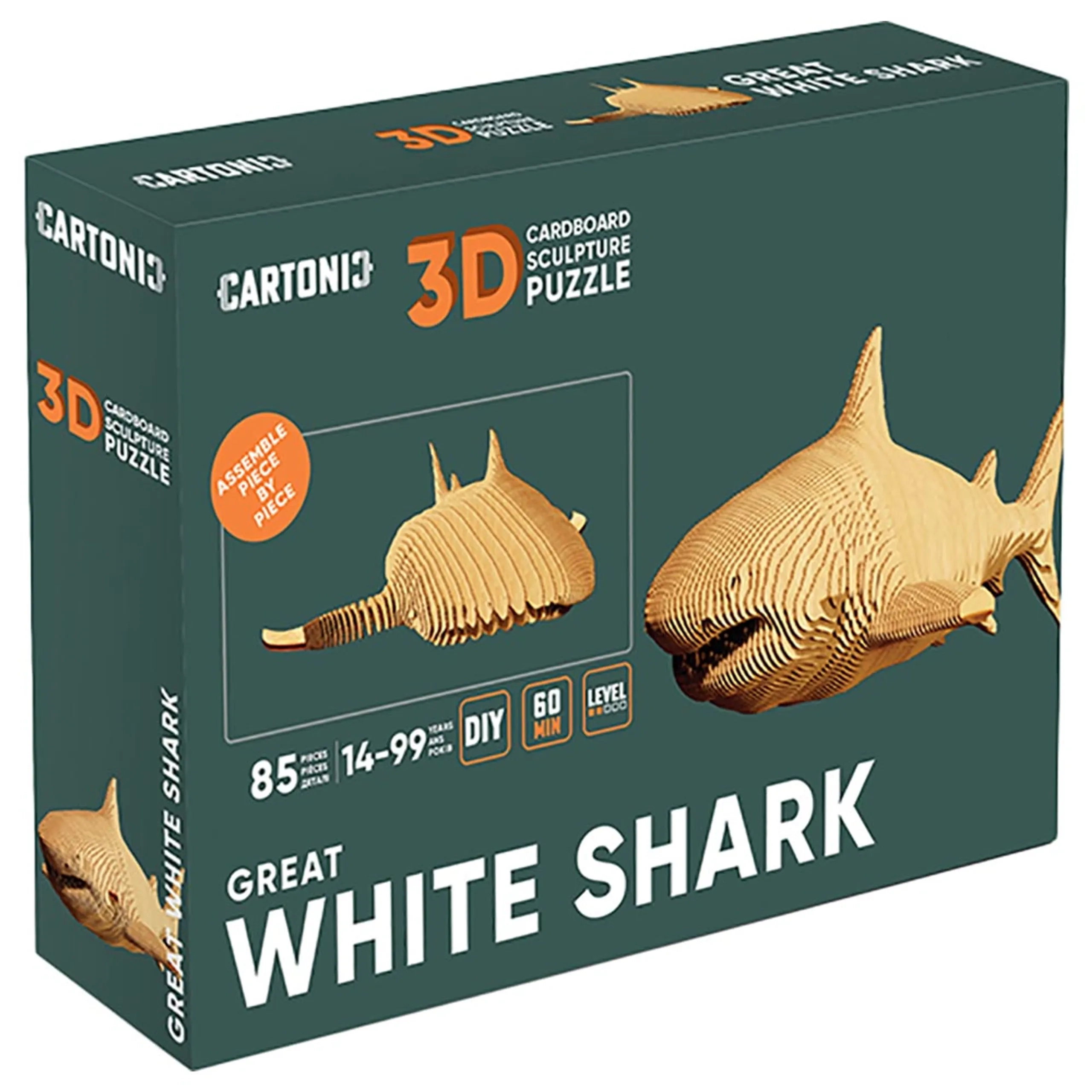 CARTONIC Great White Shark 3D Puzzle (CARTSHARK) - 85 pcs