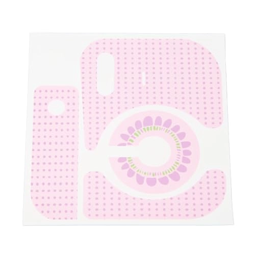Instant Camera Body Stickers - Mini 12 Pink Polka Dot Sunflower PVC