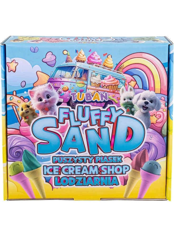 Tuban Fluffy Sand Ice Cream Shop Playset - 3+ years