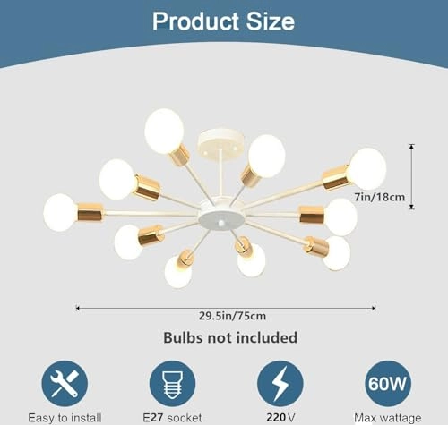 Sputnik Ceiling Lamp - Dimmable