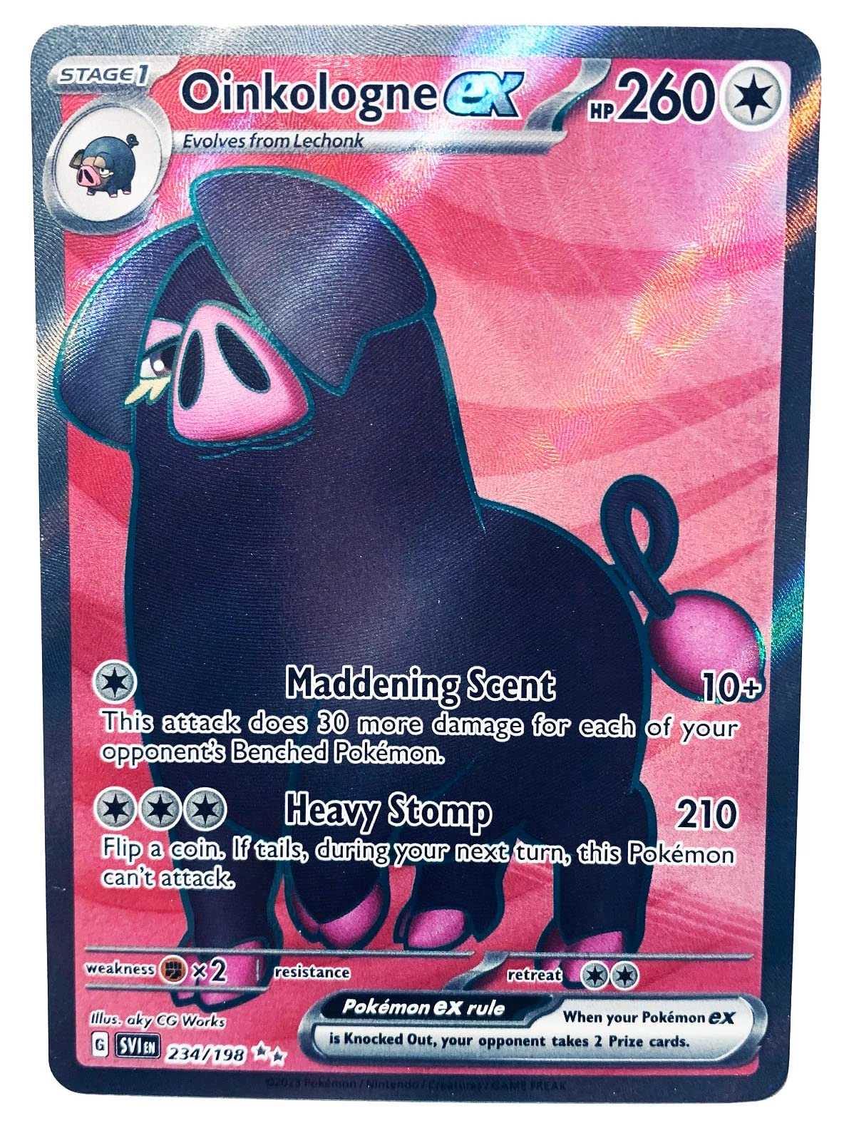 Pokémon Oinkologne ex 234/198