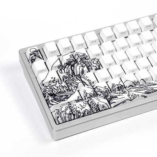 Shine Through Keycaps - PBT White Cherry Profile