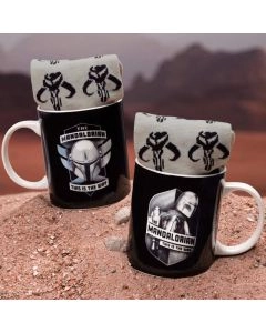 Paladone The Mandalorian Mug - 300 ml + The Mandalorian Socks - One-size UK 7-11
