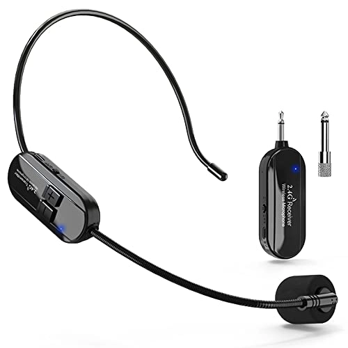 VOVIGGOL Wireless Microphone Headset - 1 2.4GHz