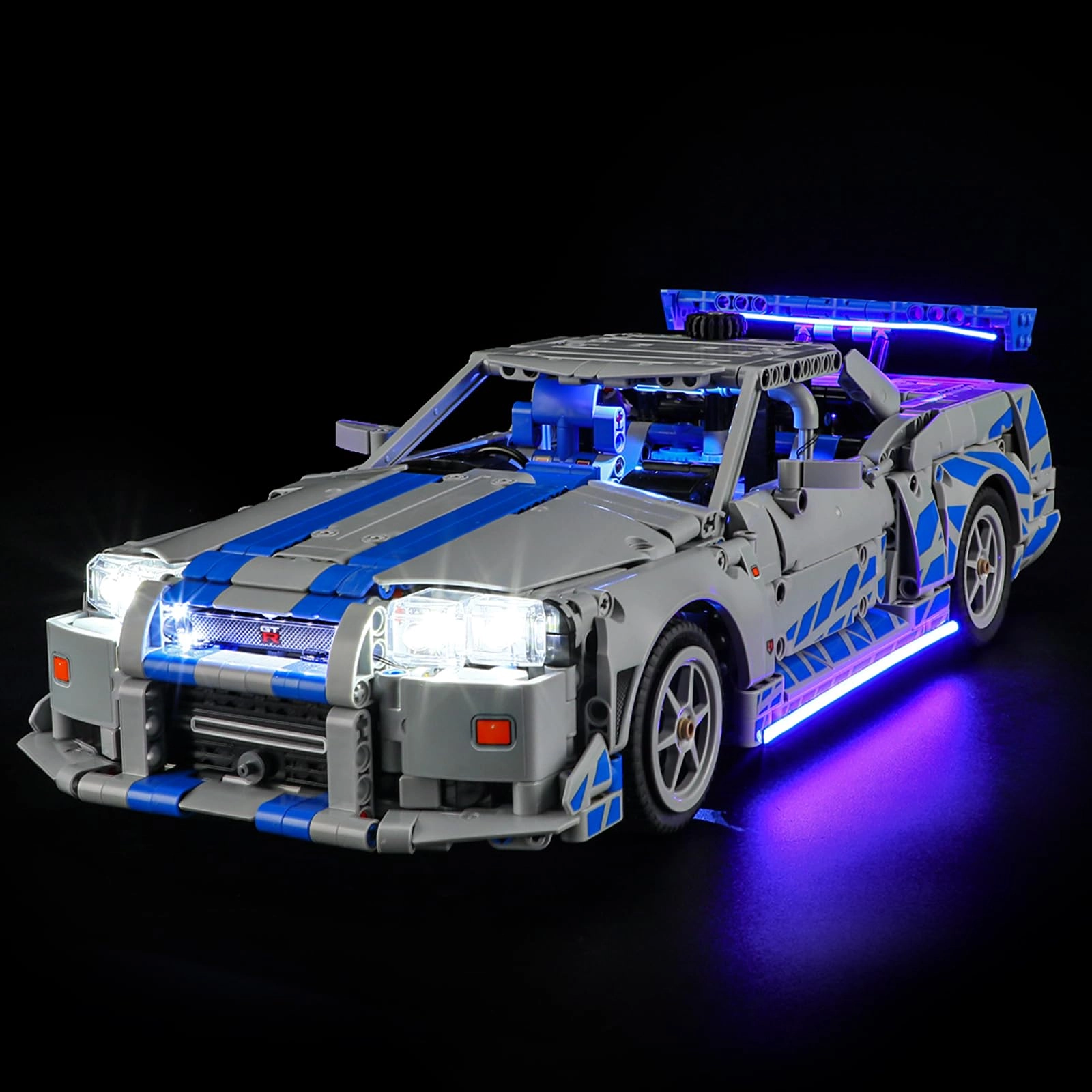 YEABRICKS LED Light - 42210 Technic 2 Fast 2 Furious Nissan Skyline GT-R (R34)