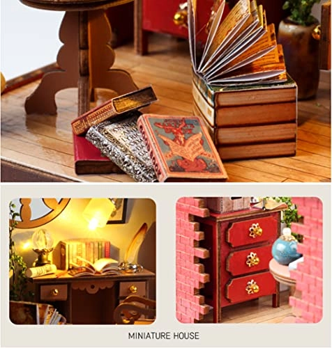 Miniature Wooden Dollhouse Furniture Kit - Creative Room 1:24