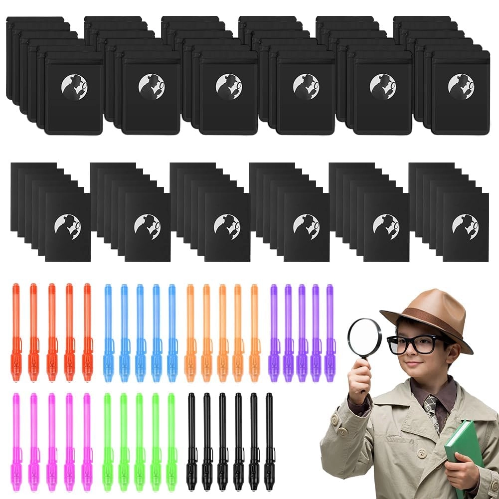 OSDUE Invisible Ink Pens and Notebooks - 108 pcs