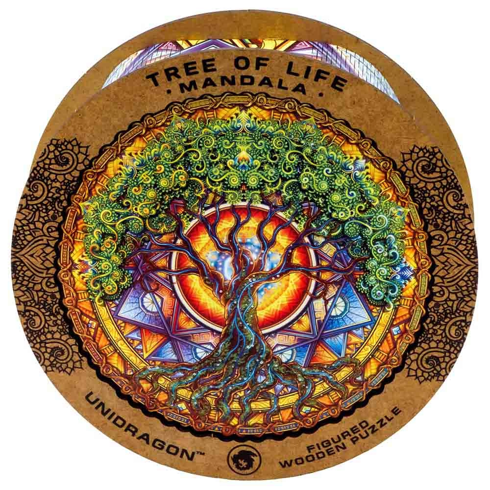 Unidragon Mandala Tree Of Life Wooden Puzzle (4107390-Tree_Of_Life_KS) - 350 pcs