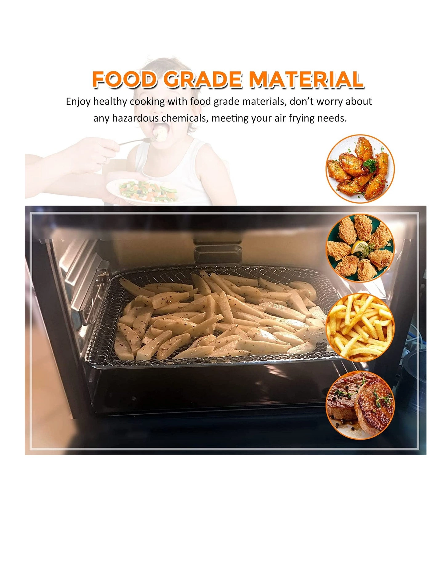 Air Fryer Drip Pan - 304 stainless steel 2 pcs