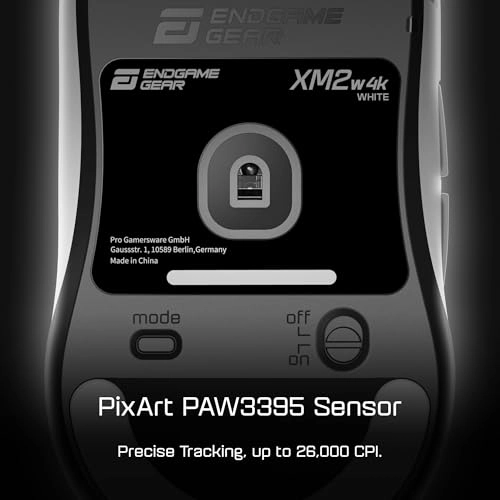 XM2w 4k Gaming Mouse - Radio Frequency, USB