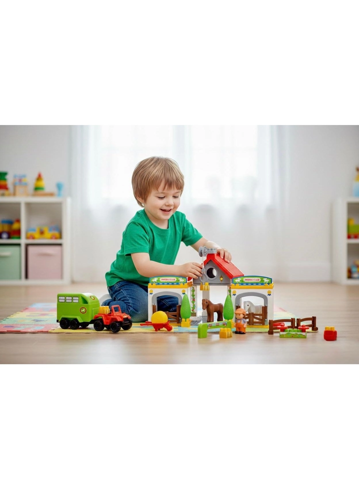 Horse Club Farm Building Blocks Playset - 85pcs