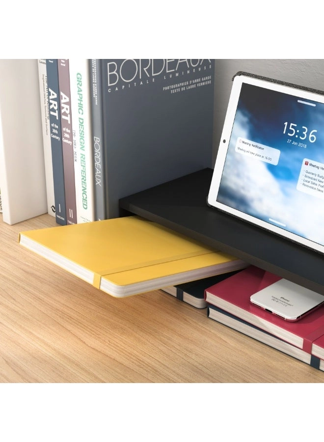 Monitor Stand Riser - Carbon Steel Keyboard Storage Black