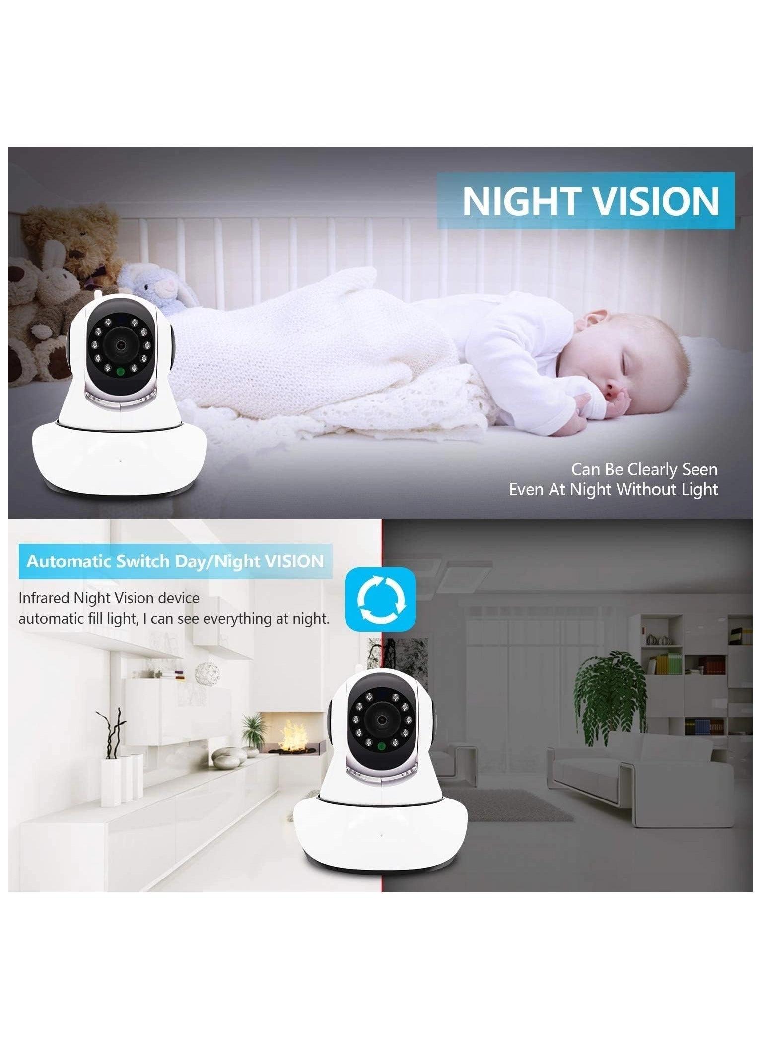 Indoor Wireless WIFI IP Camera 1080p