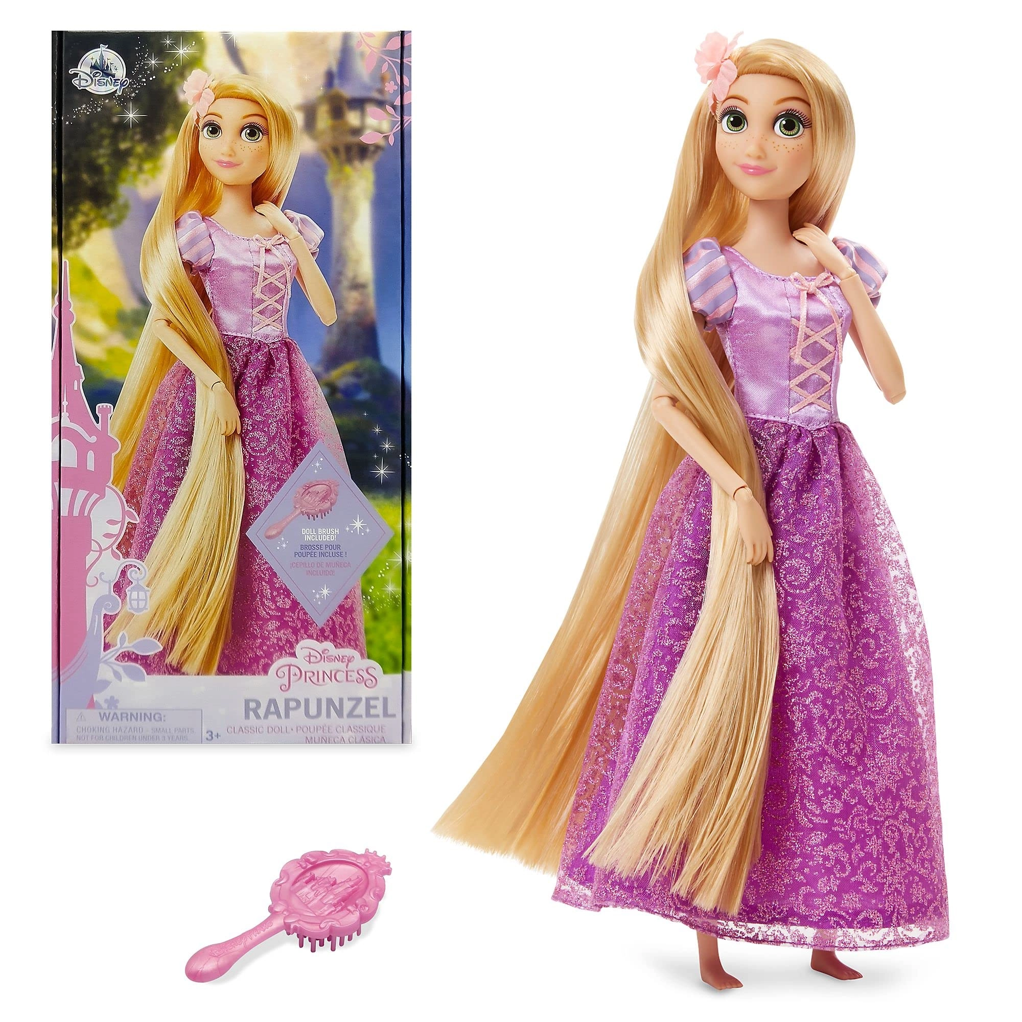 Disney Store Rapunzel Doll - 11 ½ Inches Polyoxymethylene Polyvinyl Chloride Polyester Ages 3+