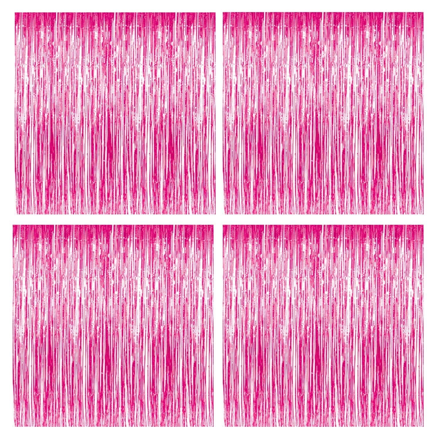 Party Propz Golden Foil Curtain - Pack of 4 Birthday