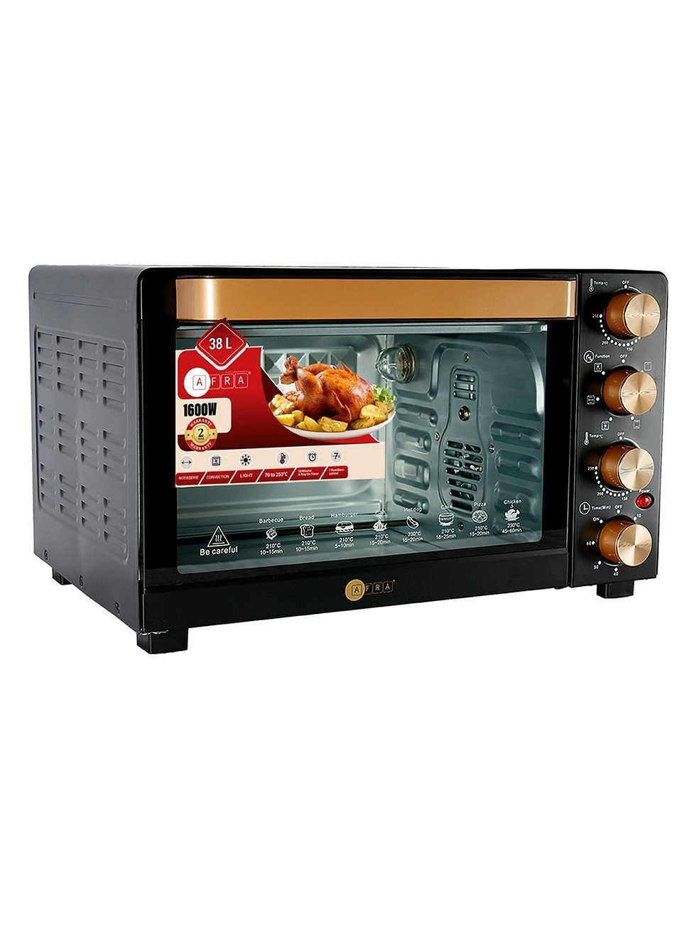 AF-8022OTBK - Electric Oven Toaster Black