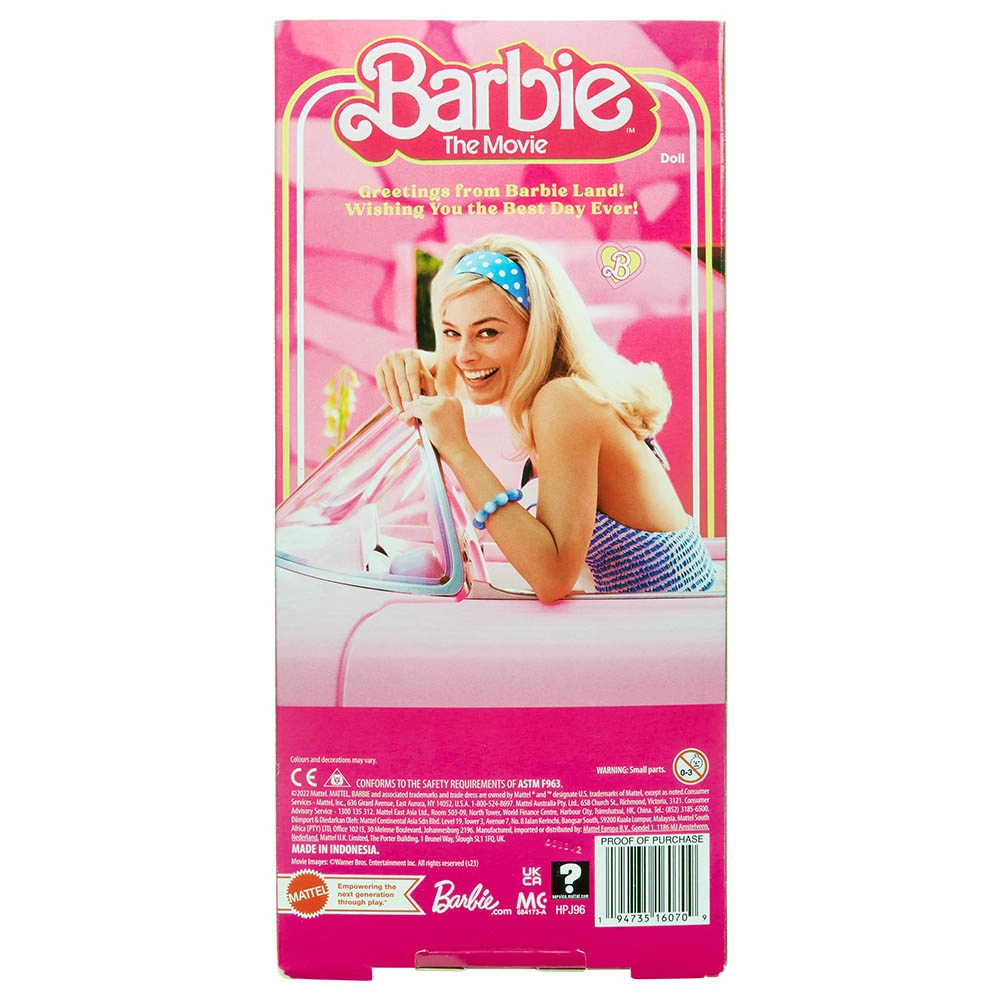 Margot Robbie Barbie Doll - Ages 3+