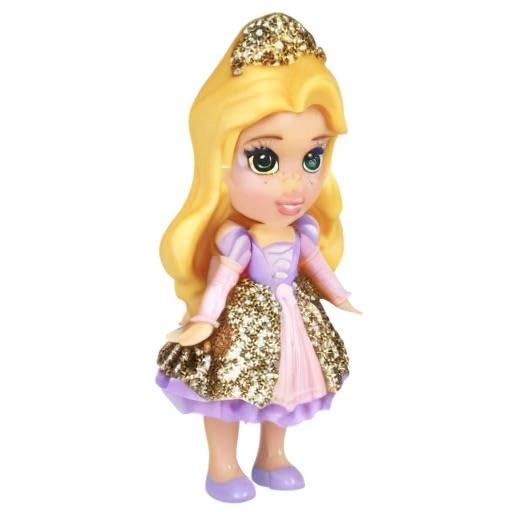 Rapunzel Mini Toddler Doll - 8 cm Glitter Dress Ages 3+