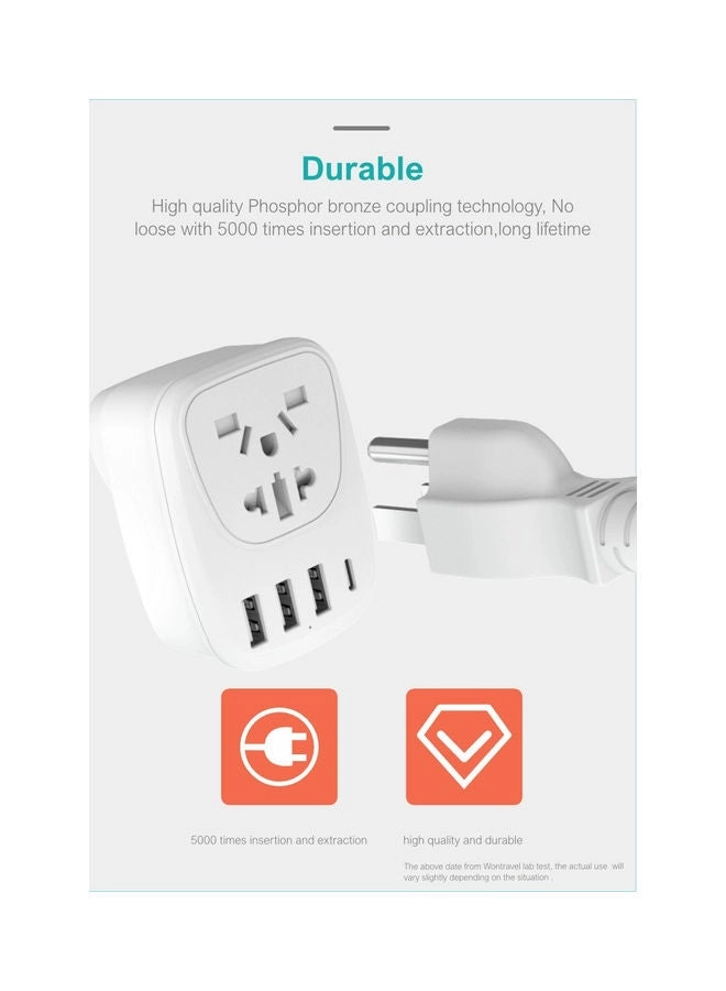 5-in-1 Multi Socket USB Adapter