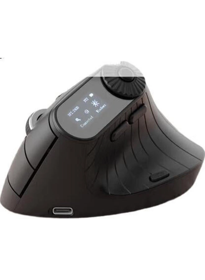 SANWA SUPPLY Smart Vertical Wireless Mouse - 2.4g Wireless Bluetooth 5.0 Type-c