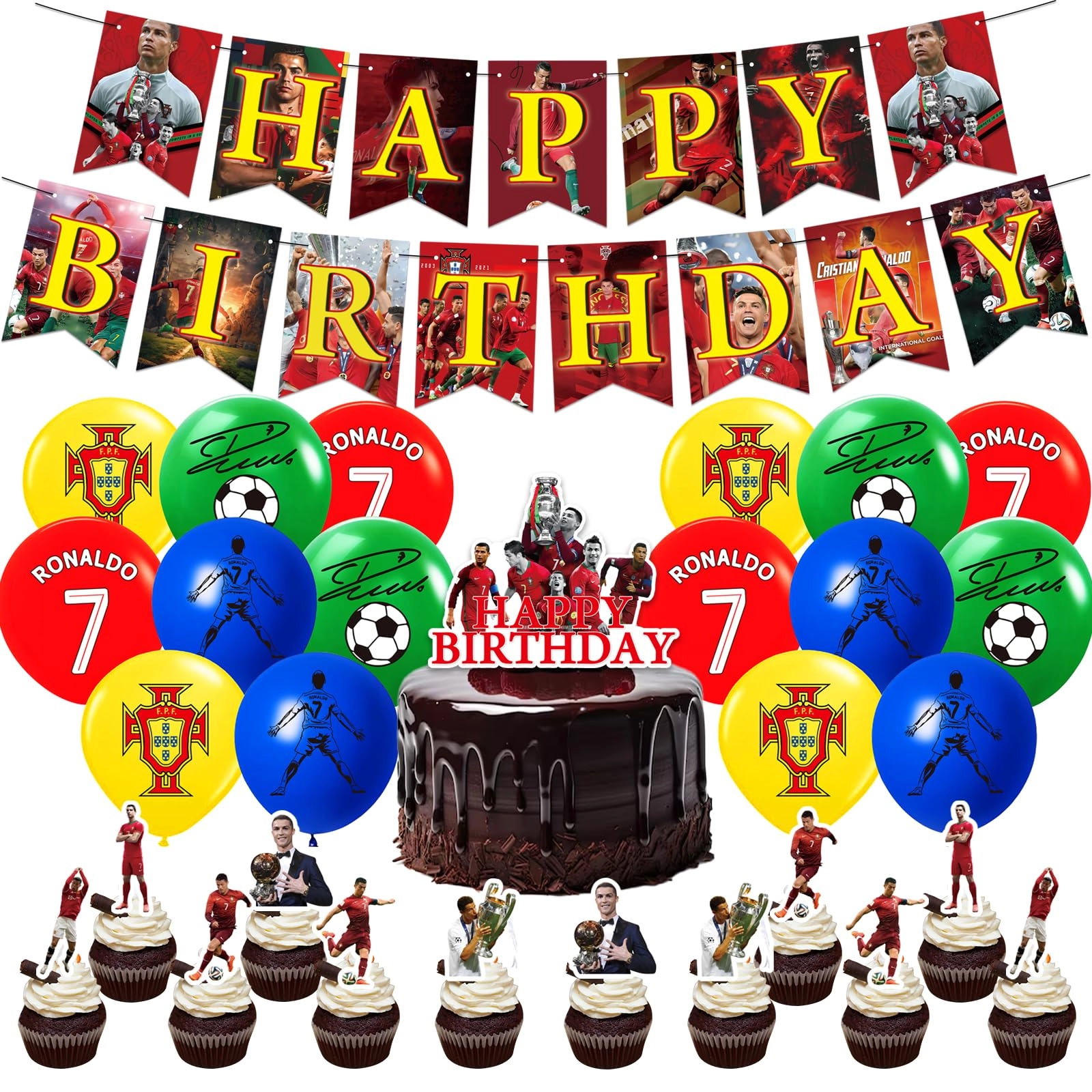 Ainvliya Monster H Birthday Decorations - 34PCS