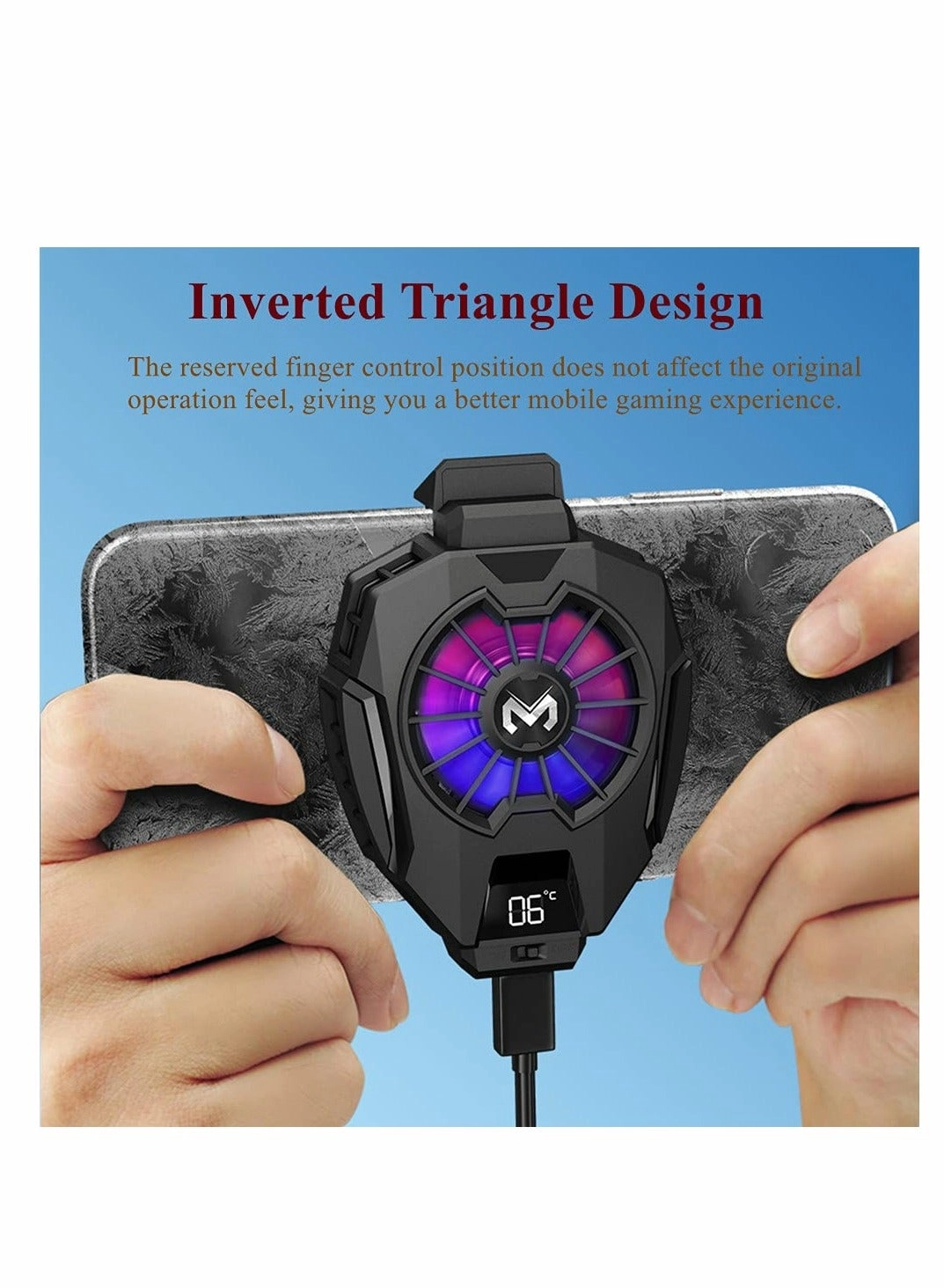 Mobile Phone Cooling Fan - 9-Blade Quiet Fan 65-85mm