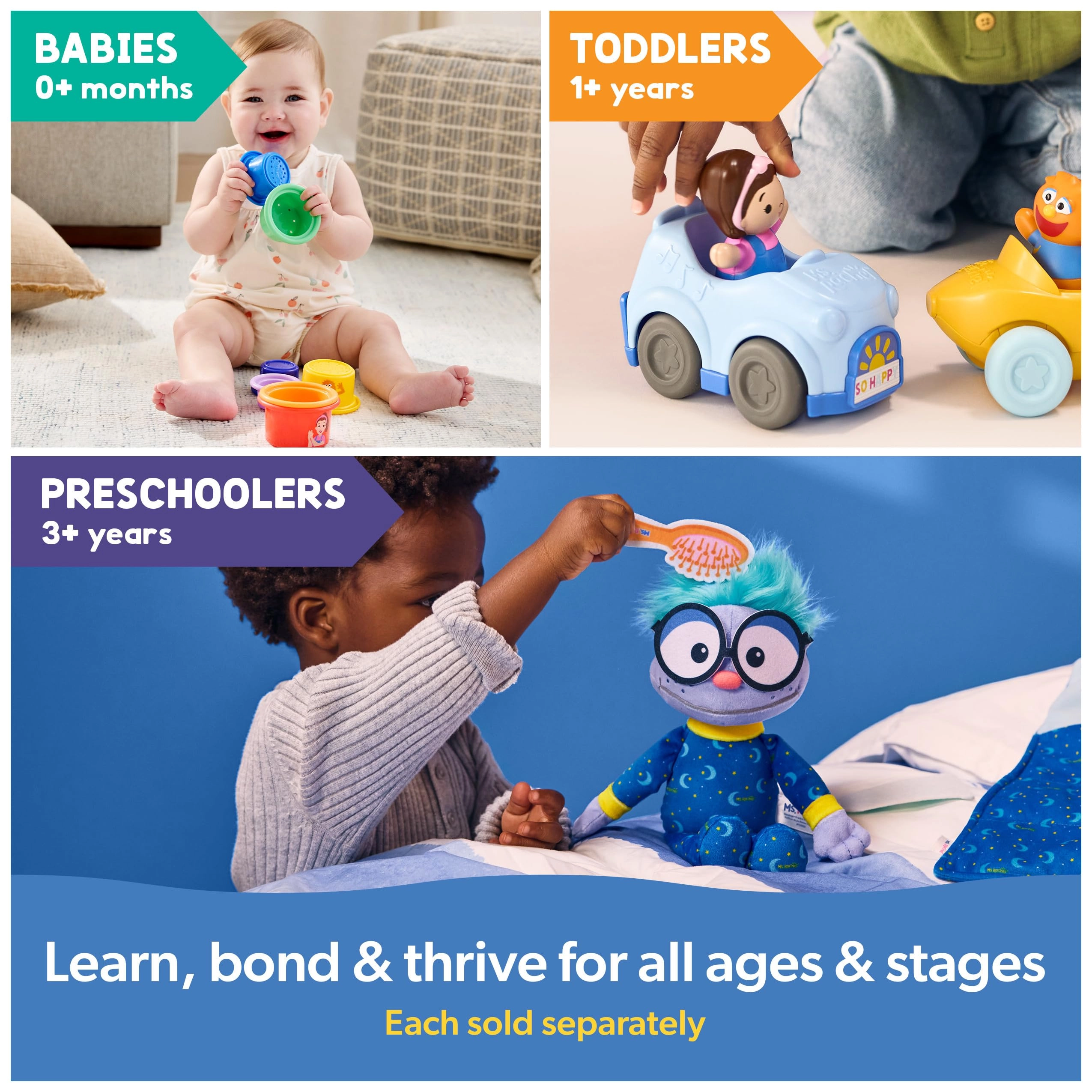 1-2-3 Roll! - Pull Back Car Ages 1-3Y+