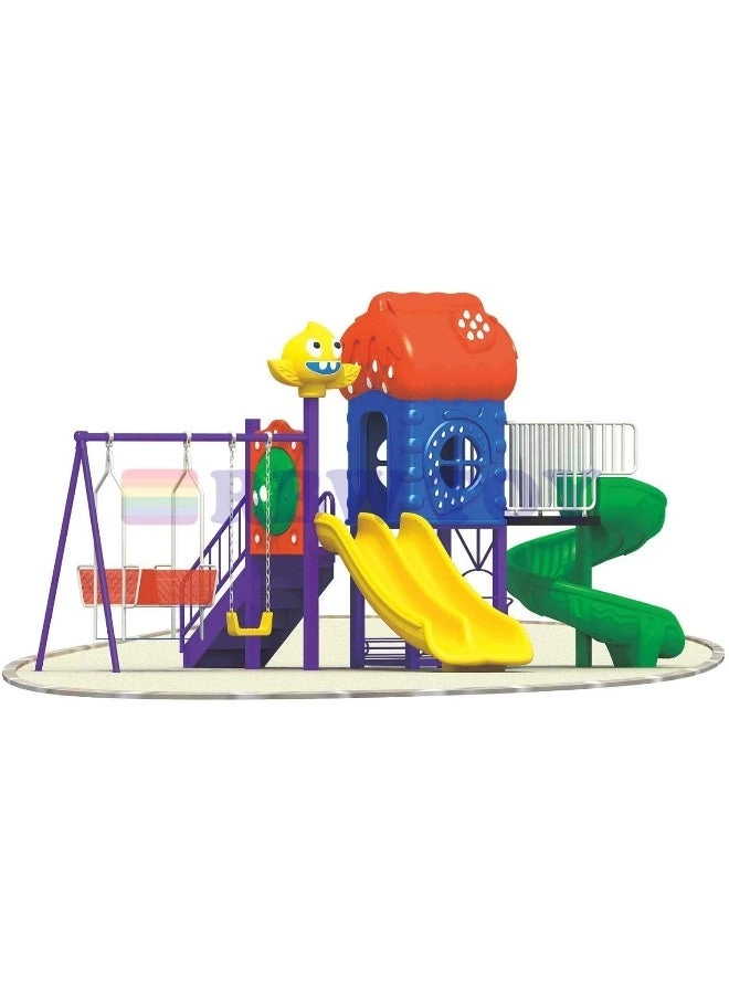Multi Purpose Kids Outdoor Playing Equipments - 770x320x280cm 2+ Years