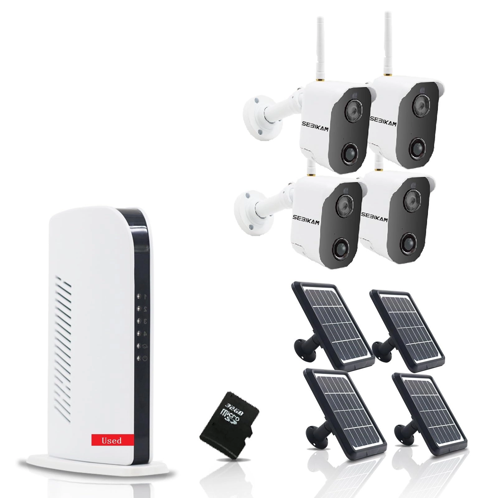 Sebikam (Used) Security Camera System - 4 cameras 4 channels 1080p