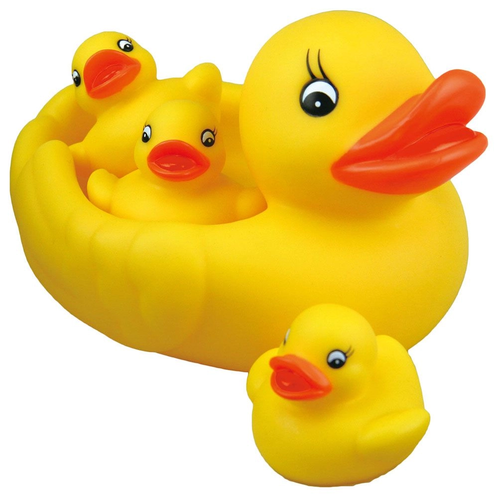 ToyHero Ducky Family Bathing Set - Yellow 4 piece