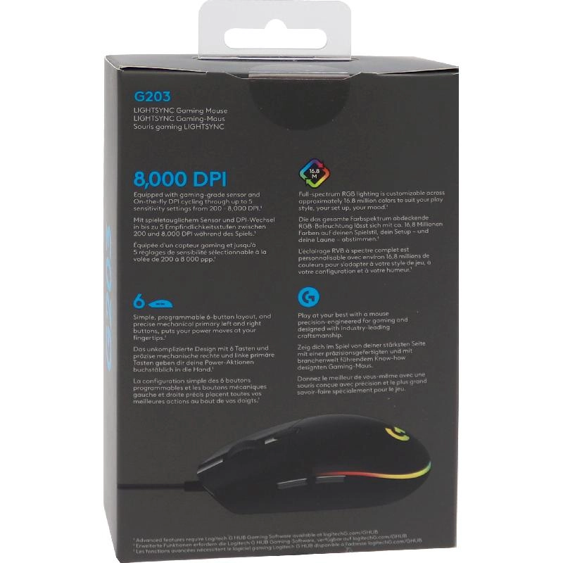 G203 HERO LightSync - USB