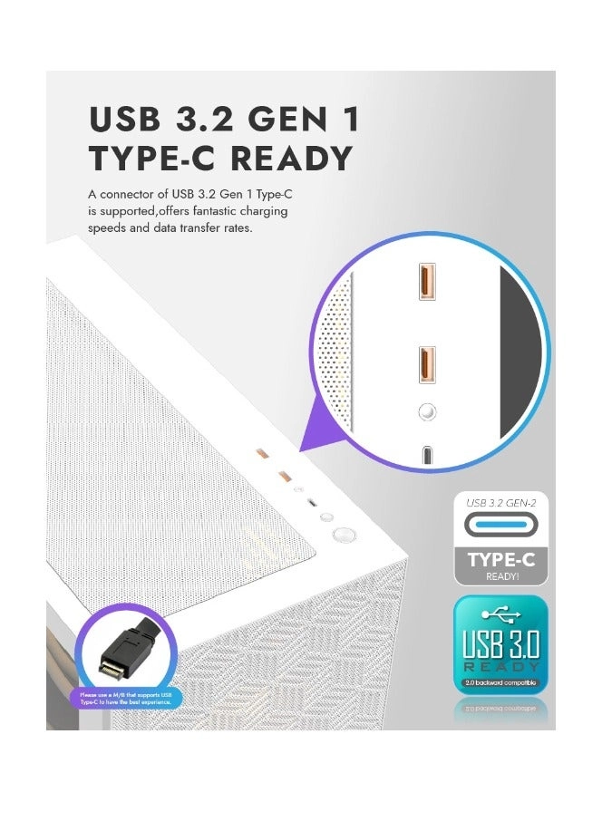 DF5000 - tempered glass panels Mid Tower