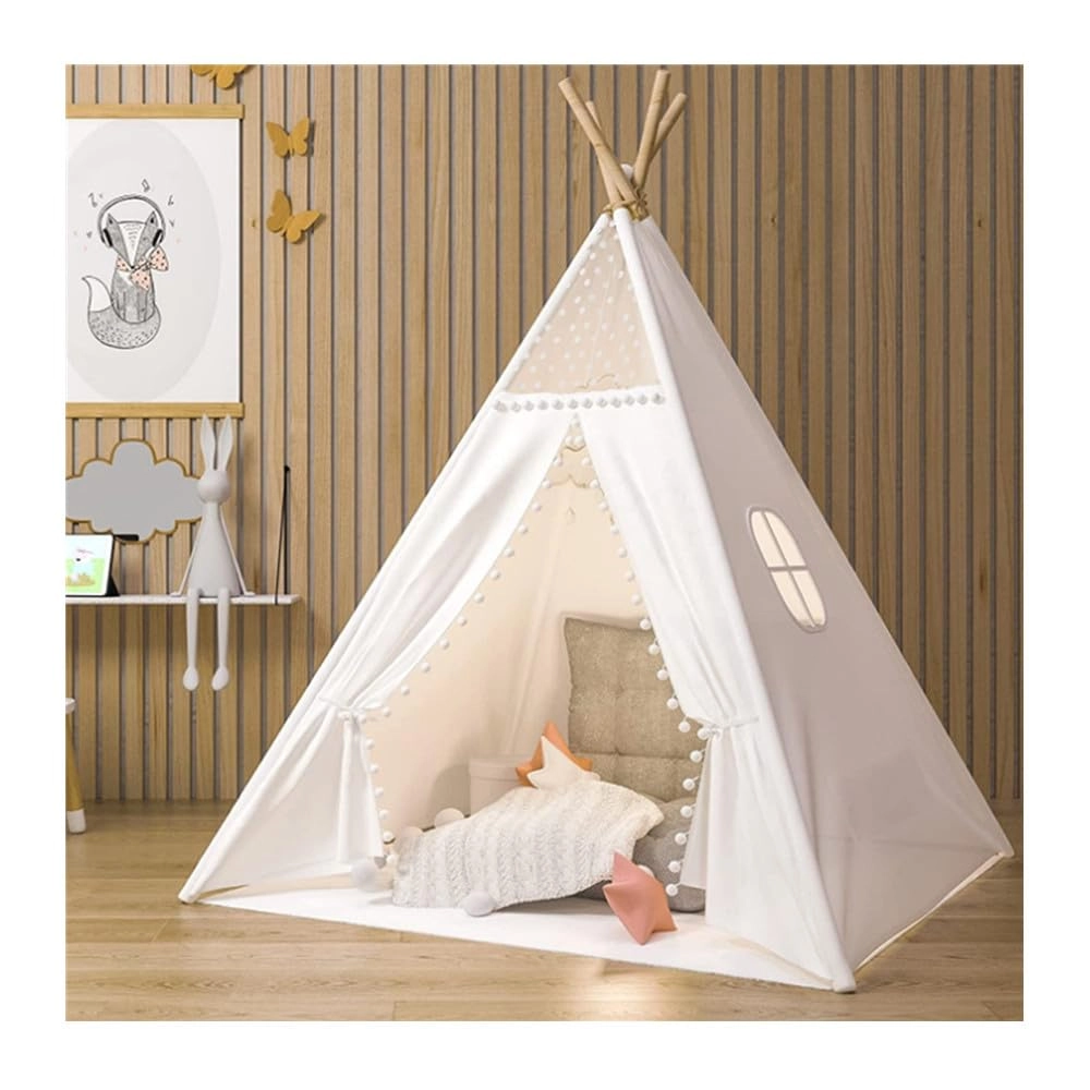 trafagala Kids Teepee - 120 x 120 x 130 cm White
