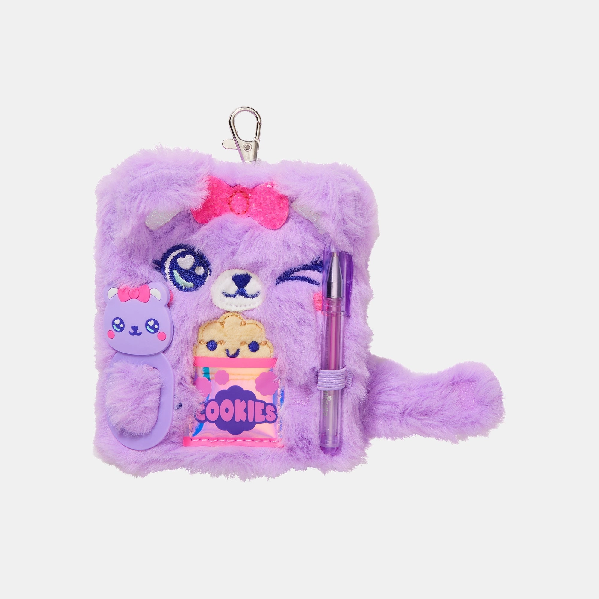 Smiggle Mini Pen Pal Notepad Keyring - 80 Sheets/160 Lined Pages Mini Gel Pen