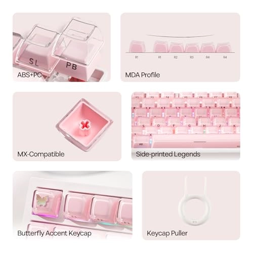 Lusterfly Jelly Keycaps - Wireless